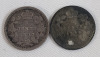 1886 - 1899 Canadian Silver 5 Cent Nickels . 1886 , 1890-H , 1897 & 1899 . Four (4) Coins - 3
