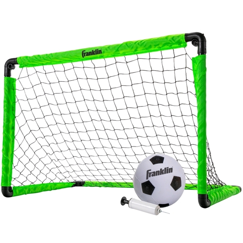 New Franklin Sports 36" Mini Soccer Goal Set, with Inflatable Miniature Soccer Ball, Air Pump