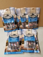 6 new packs of Heartland Farms Triple Flavor Kabobs dog treats