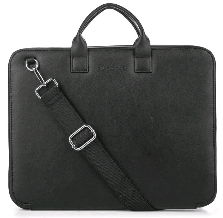 New BUGATTI Cartable Writing Case - Adjustable Removable Shoulder Strap - 13" x 10" x 1.5'' WRC2236BU - Retails $69.99!