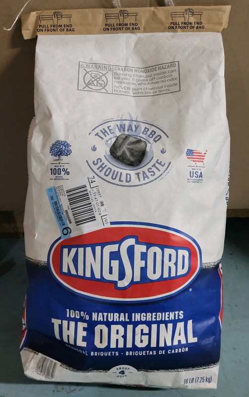 New - 16lb Kingsford The Original Grilling Charcoal Briquets . 16lb / 7.25kg Bag