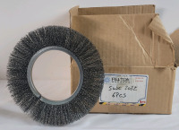 6 New Felton Brushes Crimped Wire Brushes . Measures 4" diameter inside & 8" diameter outside . Model # SWC-2032