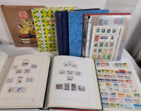World Postage Stamp Lot . USA , Netherlands , Brazil , Mexico , Spain , Canada plus more . Eight (8) Books / Binders