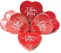 6 New RUSSELL STOVER Heart-Shaped Boxes of Chocolate - 9 Pieces, 145g Each | BB 06/2025
