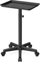 New Fashion Professional Rolling Aluminum Service Tray. Stands 26" to 46" Tall.