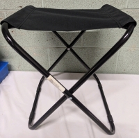 New Folding Camping Stool. 16.5" Tall.