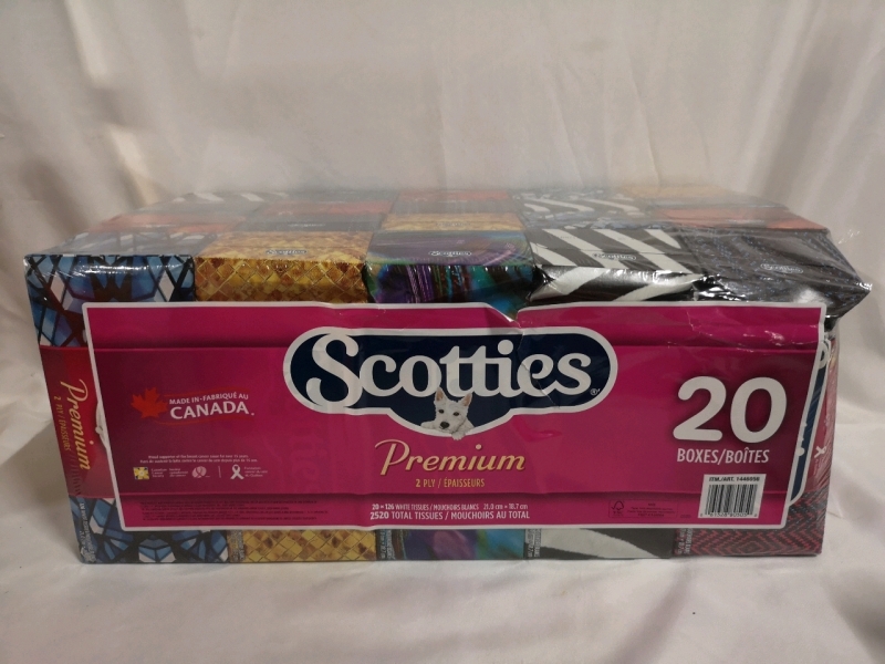 New 20 Boxes Scotties Premium Tissues 2 ply