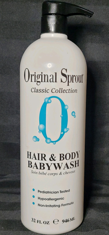 Original Sprout Classic Collection Hair & Body Babywash , 946ml - New