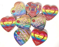 8 New RUSSELL STOVER Assorted 5-Piece Chocolate Heart-Shaped Boxes - 88g ea | BB 06/2025