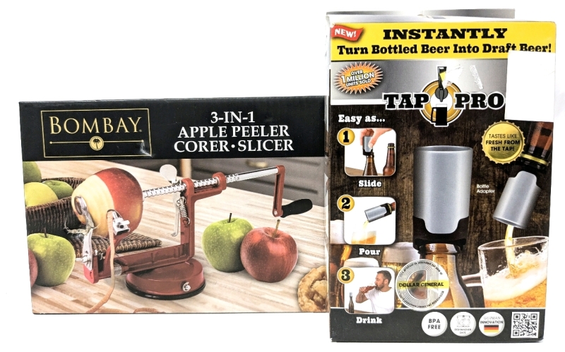 New Bombay 3-in-1 Apple Peeler. Corer & Slicer + Tap Pro : Turn Bottled Beer into Draft Beer