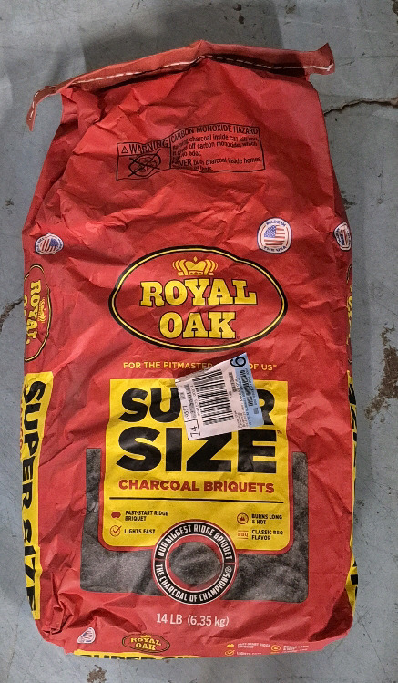 New - 14lb Royal Oak Super Size Grilling Charcoal Briquets . 14lb / 6.35kg Bag