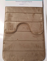 New 2 Piece memory foam Bath rug set