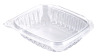 NEW 200 Clear Plastic Salad / Food Containers , Clamsheel , 355ml - 2