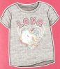 3 New Girls Size Small (6/6X) BOBBIE BROOKS Love Unicorn Cotton Blend T-Shirts - 2