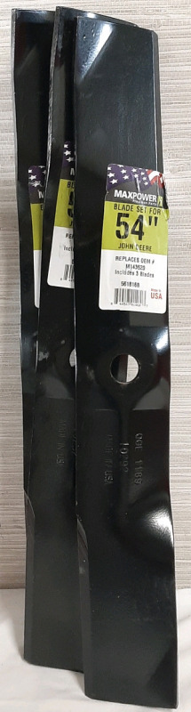 New MaxPower 54" John Deere Blade Set (Includes 3 Blades)