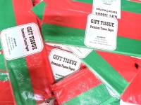 24 New Packs of Tissue Paper (20" x 20" ea) | 30 Red & 20 Green Sheets per Pack