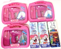 New Toys! 3 Hair Stylist 11-Piece Play Sets & 3 Licensed 24-Piece Jigsaw Puzzles (PJ Masks & My Little Pony) - Finished Sizes 9.1" x 10.3"