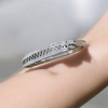 Luxury Stainless Steel Bracelet with Rhinestone Embellishments Glam Zipper Style <br/> - 2