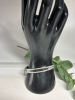 Luxury Stainless Steel Bracelet with Rhinestone Embellishments Glam Zipper Style <br/> - 4