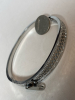 Luxury Stainless Steel Bracelet with Rhinestone Embellishments Glam Zipper Style <br/> - 5