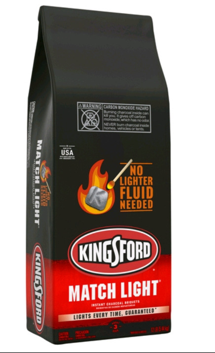 New | KingsFord 12 Lbs Match Light Wood Charcoal