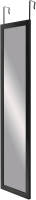 New Americanflat Over The Door Mirror - Full Length Mirror with Hanging Brackets - Black Model DM1248BK