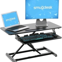 New Smug 36" Standing Desk Converter Model D-66HL-36IN-BK