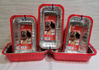 10 New Holiday Style Baking Loaf Pans . 5 Packs , 2 Per Pack . Measures 8.7"&times;4.5"&times;2.25"]