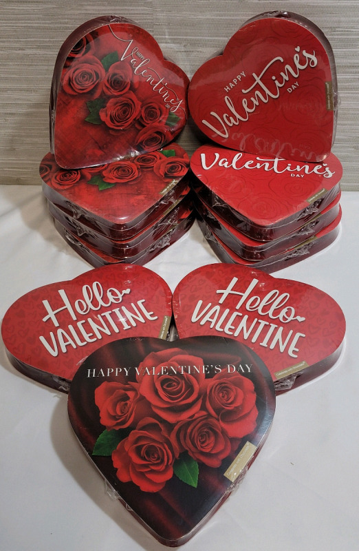 11 New Elmer Chocolate Heart-Shaped Boxes of Chocolate - 8 Pieces, 91g Each | BB 05/05/2026