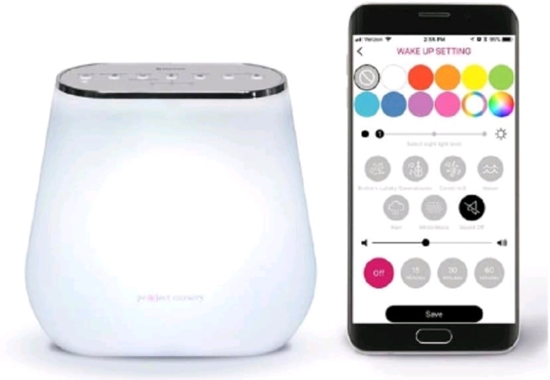 As-New Smart Sound Soother with Multi-Color Nightlight for Children and Ok-to-Wake Feature by Project Nursery - Alexa-Enabled | Retails Over $75!