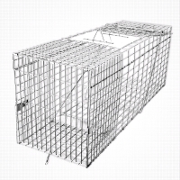 New - 32"&times;10"&times;12" Live Animal Cage Trap, Heavy Duty Folding Trap .