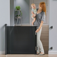 As New 165" Extra Long Pet Safety Gate with Mesh - Black Model SH20-007