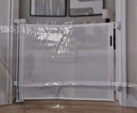 As New 28" Tall & 80" Wide Safety Gate with Mesh - White Model C-33