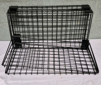 4 As New Metal Wall Shelves 23.5" L by 12" W No Hardware