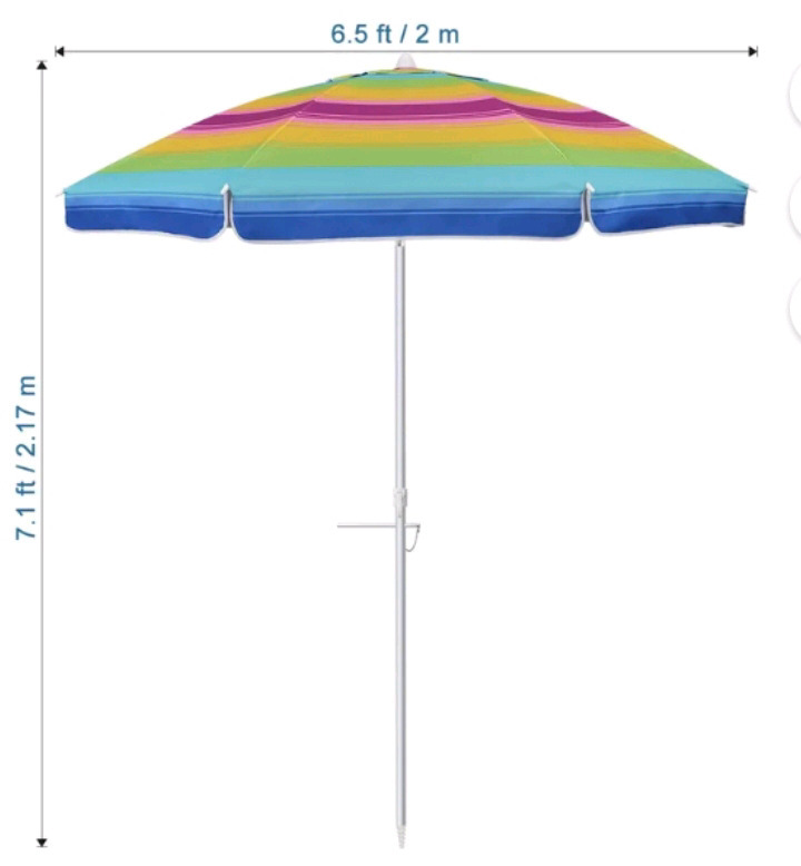 As New | 6.5ft Movtotop Beach Umbrella