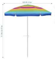 As New | 6.5ft Movtotop Beach Umbrella