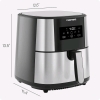 New - Chefman TurboFry Touch Air Fryer , 8-Qt (7.5L) One-Touch Digital Control Presets , Nonstick Dishwasher-Safe Parts, Automatic Shutoff, Stainless Steel . Retail $135 - 3