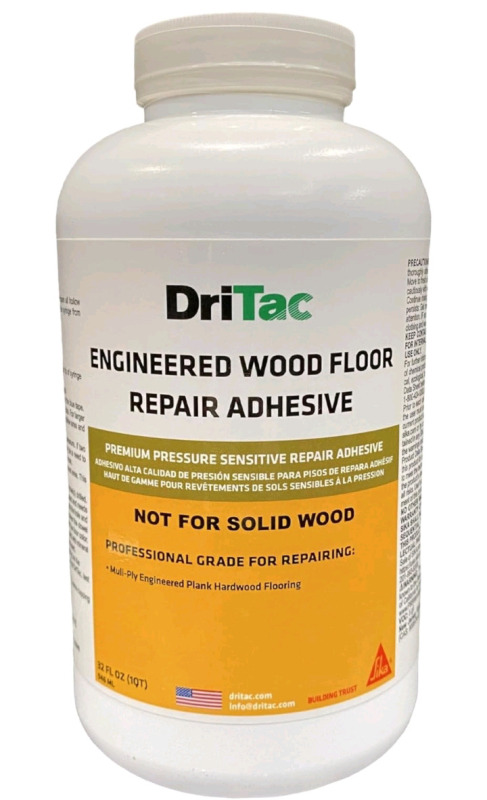 New | DriTac 946mL Professional Wood Floor Repair Adhesive * Retails $72.82 *