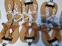 6 pairs of New Bobbie Brooks Ladies sandals 2 large(9-10) 2 medium (7-8) 2 small (5-6)