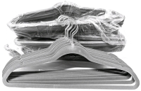 45 As-New Flocked Clothes Hangers - Keeps Clothes from Falling Off!