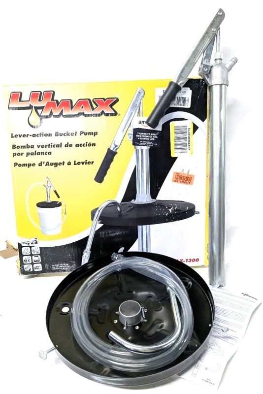 As-New LUMAX Lever Action Bucket Pump LX-1300 for 5-Gallon Pails | Retails Over $75