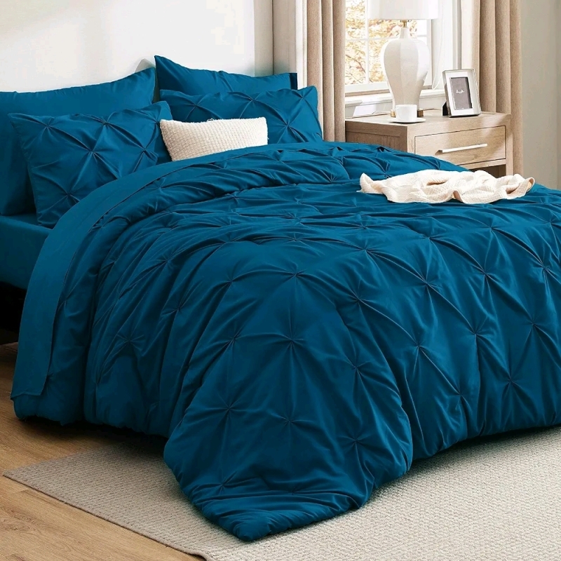 New Bedsure sz Full 8 Piece Comforter & Sheet Set Teal