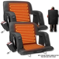2 New in Box LILYPELLE Heated Stadium Seats with Back Support | Retails Over $100!