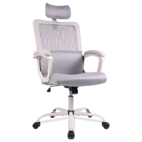 New - Smugdesk Ergonomic Mesh High Back Office Chair with Lumbar Support, Gray . Some Assembly Required , Retail $175