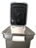 As-New IRIS USA Premium Airtight Pet Food Storage Container - Holds Up to 42 Pounds : Smoke, Black | 13" &times; 17.75 &times; 20" Tall - 3