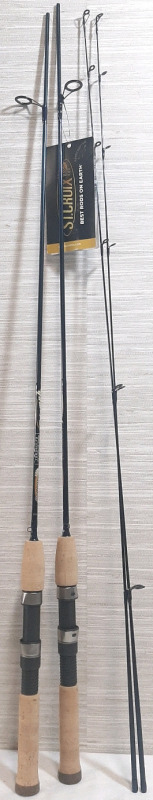 2 New St. Croix 5'7" Triumph Spinning Fishing Rods w/ 2 Replacement Rods