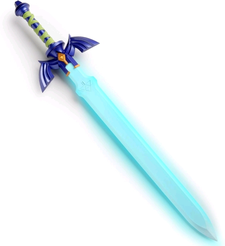 New in Box DMAR Zelda Master Sword - Hollow Plastic Cosplay Sword 40'' Plastic Master Sword, (Assembly Required)