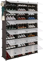 As-New in Box LXVCKLY 12-Tier Shoe Rack - Holds Up to 72 Pairs! Black | Retails Over $70!