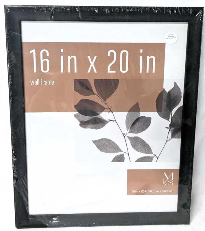 As-New Studio Gallery 2 Black Woodgrain Picture Frame 16" &times; 20"