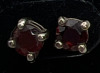 Sterling Stud Earrings Stones & Moon - 3